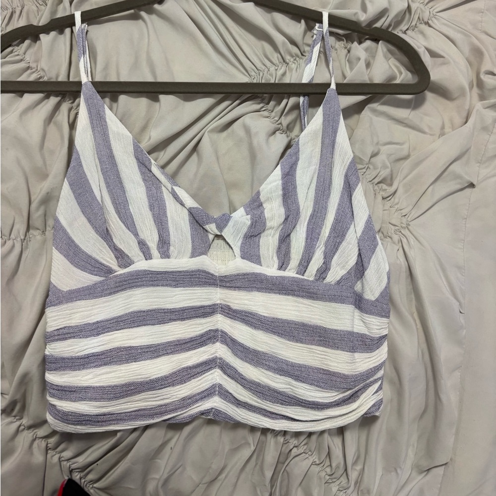 Pookie and Sebastian striped crop top